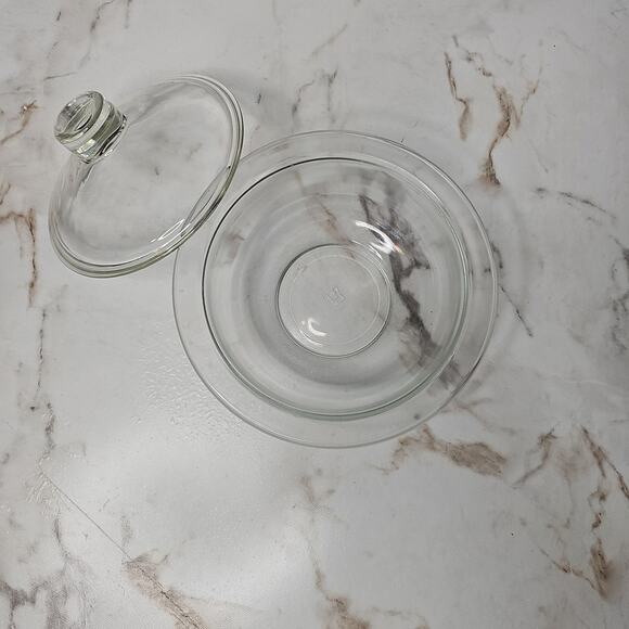 Vintage Hazel Atlas glass covered bowl - Picture 4 of 8